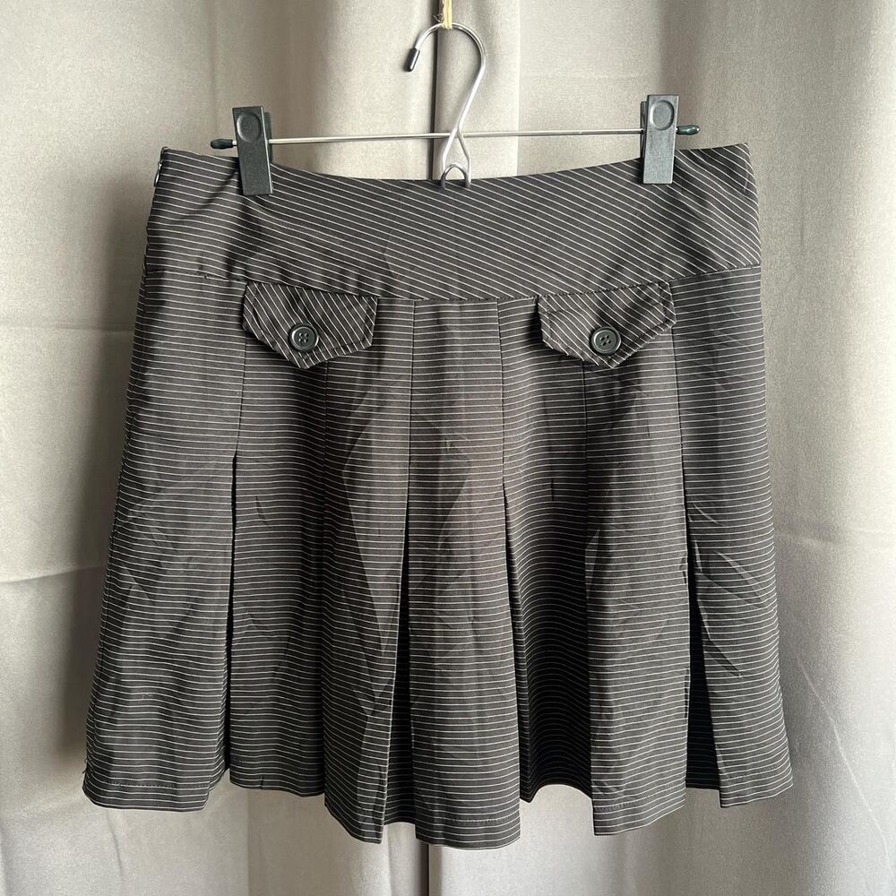 American-vintage Women's Black and White Skirt